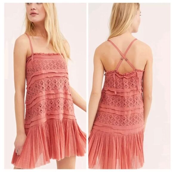 NWOT Free people Shailee mini dress size L - Picture 1 of 9